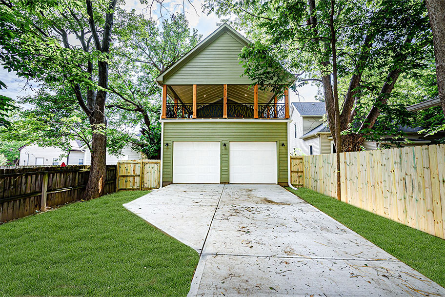 Large Covered Deck Garage