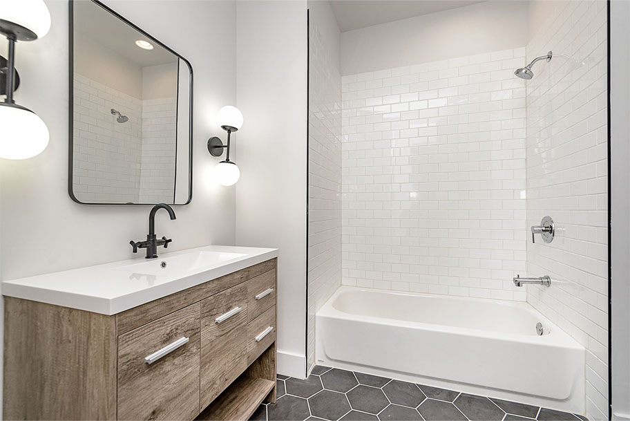 Modern Bathroom Hexagon Tile