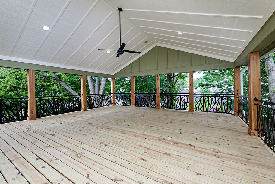 Large Covered Deck on the Second Level