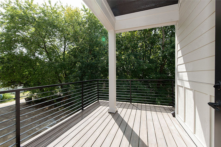 Private Covered Deck Custom Home