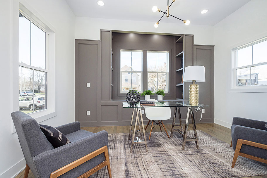 Main Floor Office w/ Built-Ins