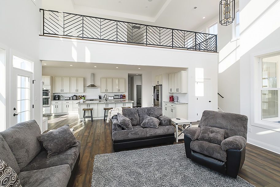 Open Concept Living Room and Kitchen