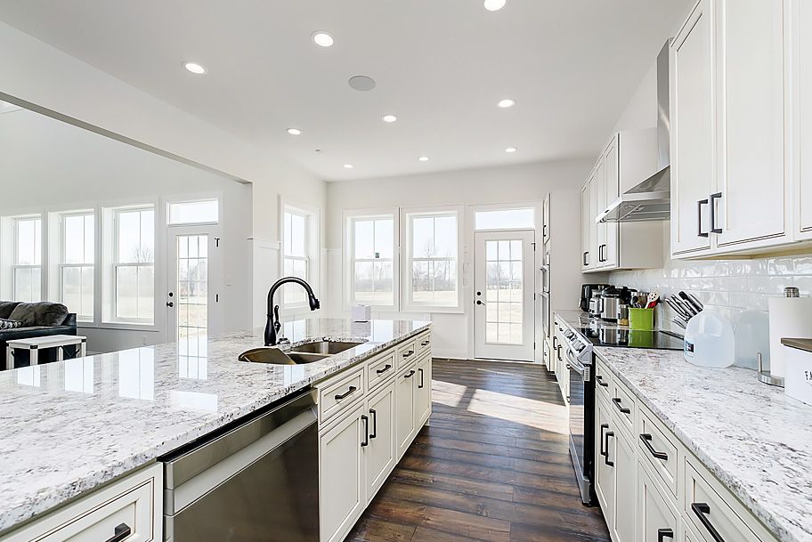 Custom Kitchen with Sink in Island