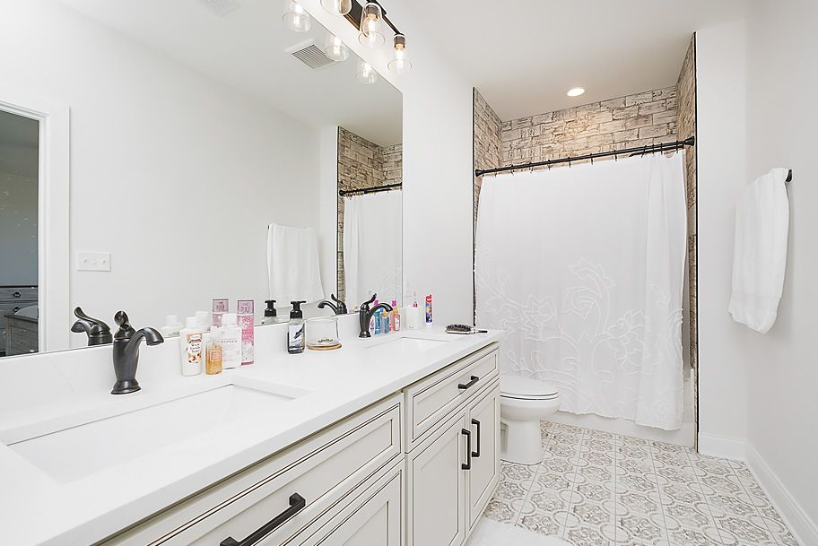 Upstairs Bathroom Double Vanity