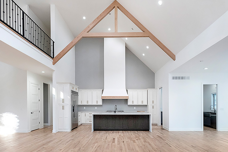 Vaulted Ceiling Modern Kitchen