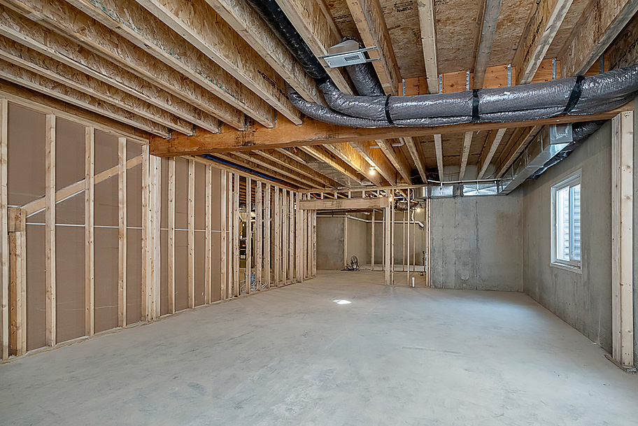 New Construction Large Basement