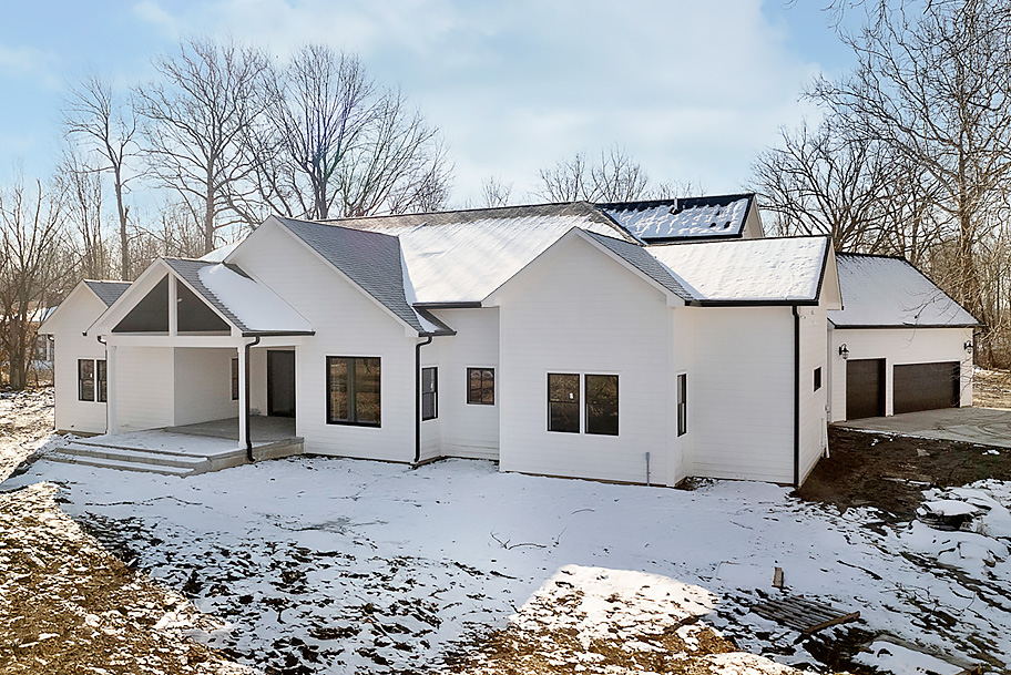 Back Exterior New Custom Home