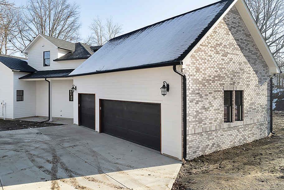 Garage Exterior Custom Home