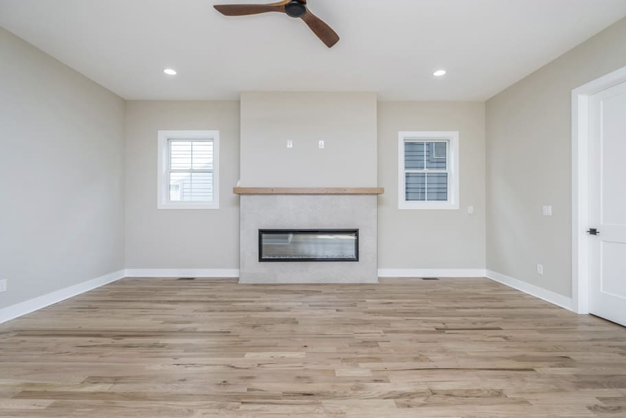 Modern Fireplace in Living Room