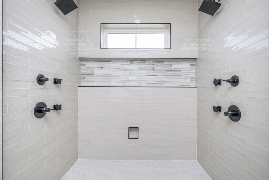 Double Showerheads by Gem Homes Custom Home Builder in Indianapolis