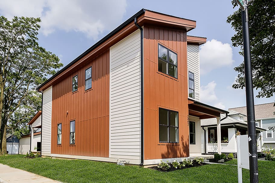 Side of Modern Home 2402 N Talbolt Indianapolis